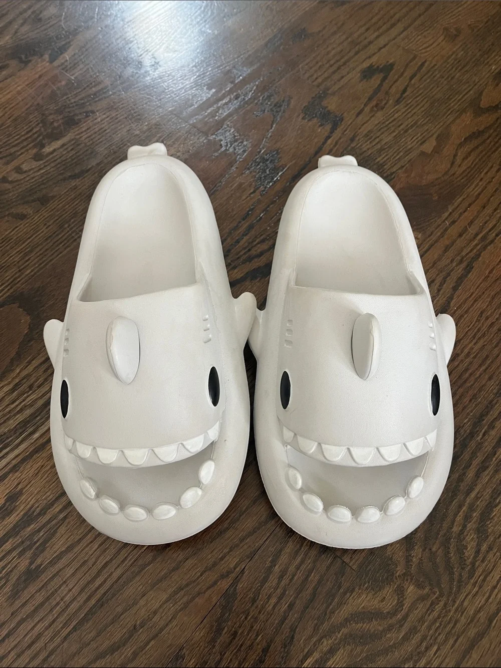 Grey Shark Slides, Cloud Slippers